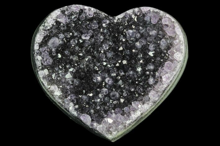 Purple, Amethyst Heart - Uruguay #123759
